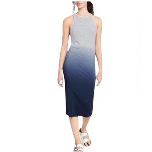 NWT Athleta Sunkissed Midi Blue White Ombré Dress